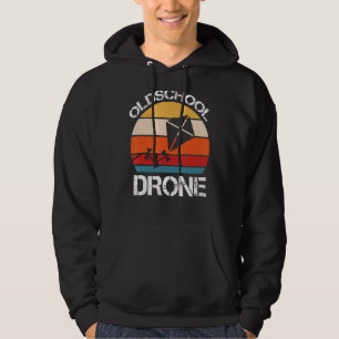Oldschool Drone Sky Flying Hoodie