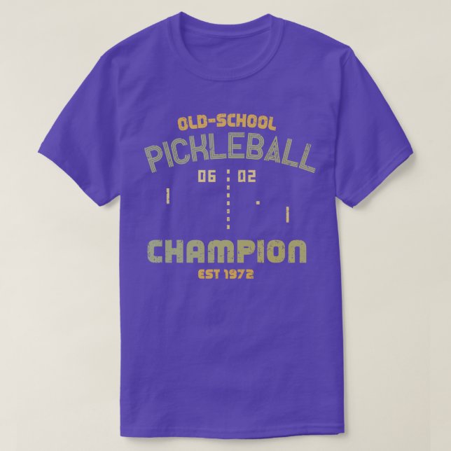 OldSchool Pickleball Champion T-Shirt (Design Front)