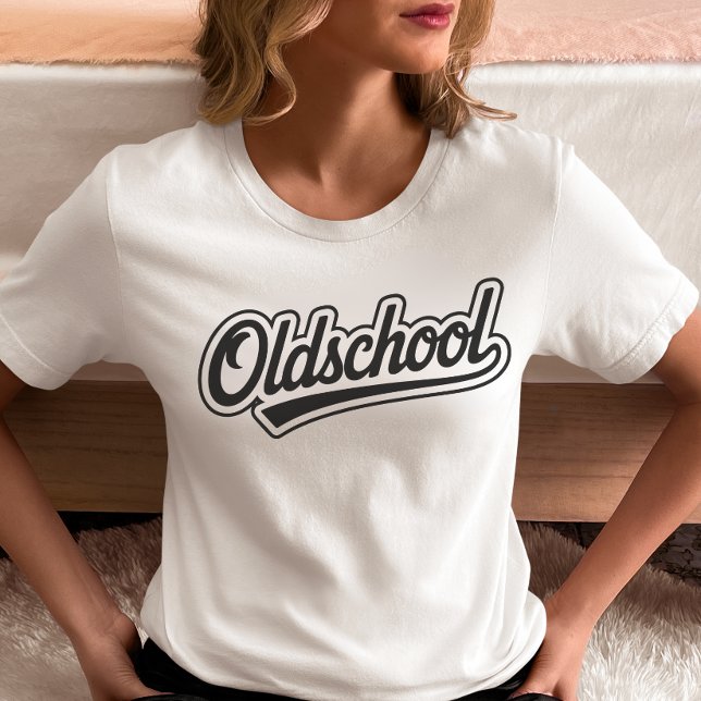 Oldschool Retro Script  T-Shirt (Creator Uploaded)