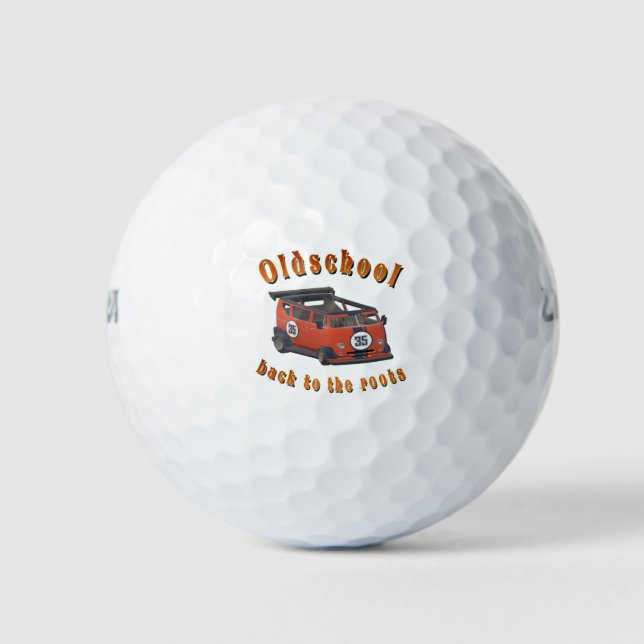 Oldschool Speed - ​Back to the roots! Golf Balls (Front)