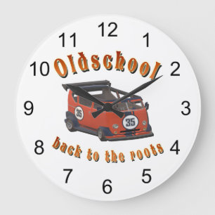Oldschool Speed - Back to the roots! Large Clock