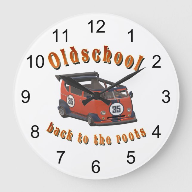 Oldschool Speed - ​Back to the roots! Large Clock (Front)