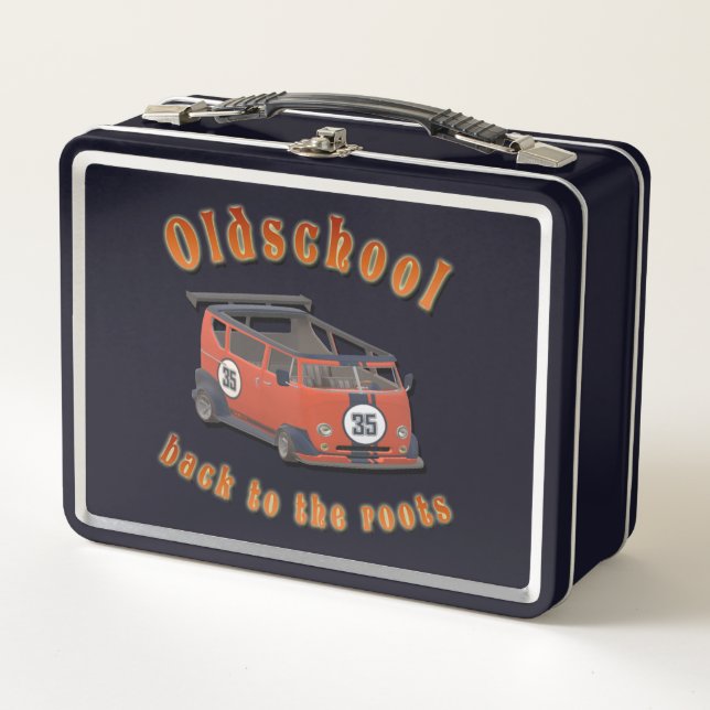 Oldschool Speed - ​Back to the roots! Metal Lunch Box (Front)