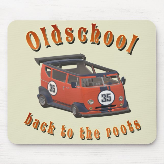 Oldschool Speed - ​Back to the roots! Mouse Pad (Front)