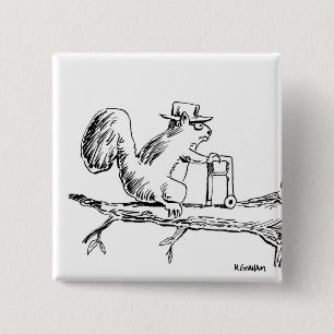 OLDSQUIRREL, GETTIN' ALONG 15 CM SQUARE BADGE