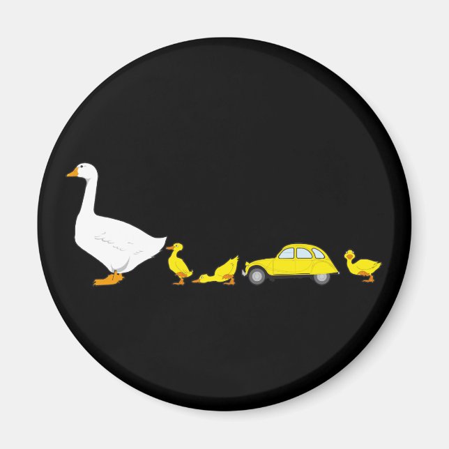 oldtimer 2cv family magnet (Front)