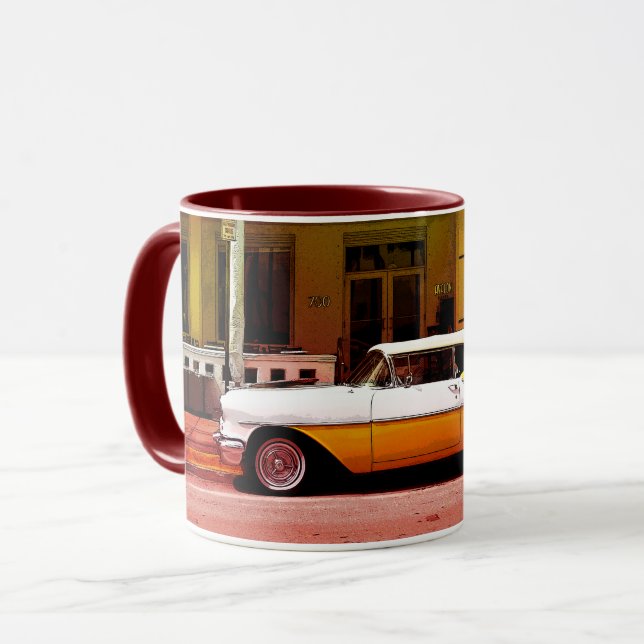 Oldtimer at Art Deco District South Beach Miami Mug (Front Left)