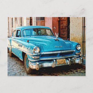 Oldtimer auf Kuba Postcard