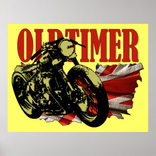 Oldtimer Bobber Poster