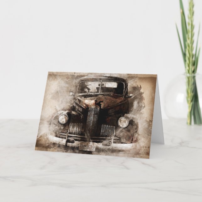 Oldtimer Car Card (Front)