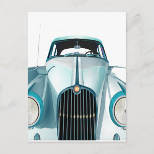 oldtimer car vintage automobile postcard
