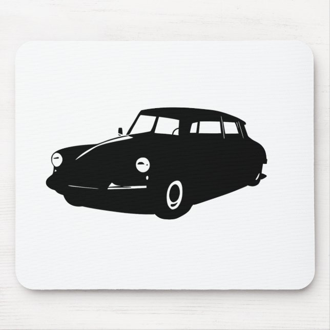 Oldtimer Ds19 Citroen La Déesse Illustration Mouse Pad (Front)