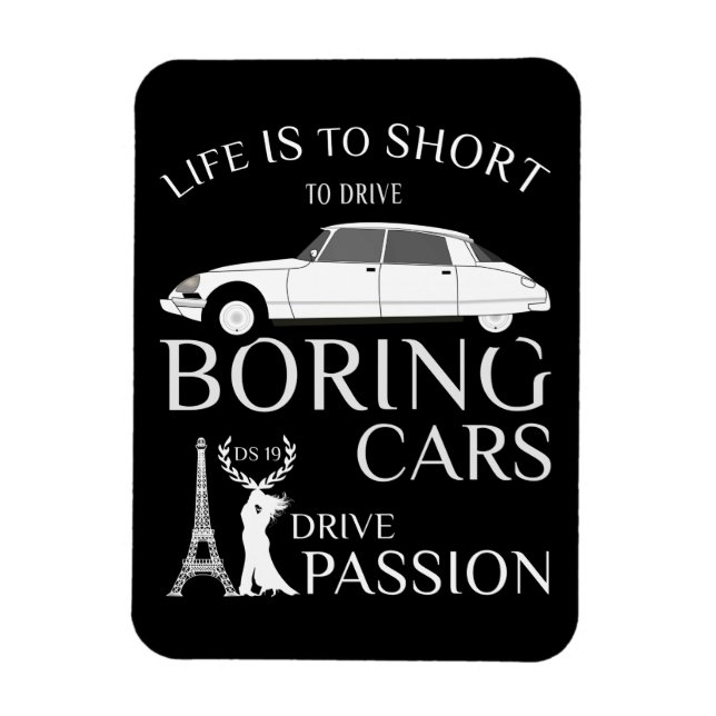 Oldtimer DS19 La Déesse Pallas Drive Passion Magnet (Vertical)