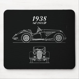 Oldtimer Italy Alfa Romeo 8C 2900 Mouse Pad
