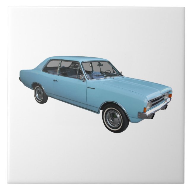 Oldtimer Opel Rekord Ceramic Tile (Front)