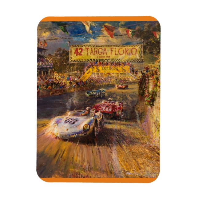 Oldtimer race magnet (Vertical)