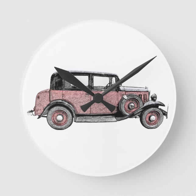 Oldtimer Round Clock (Front)