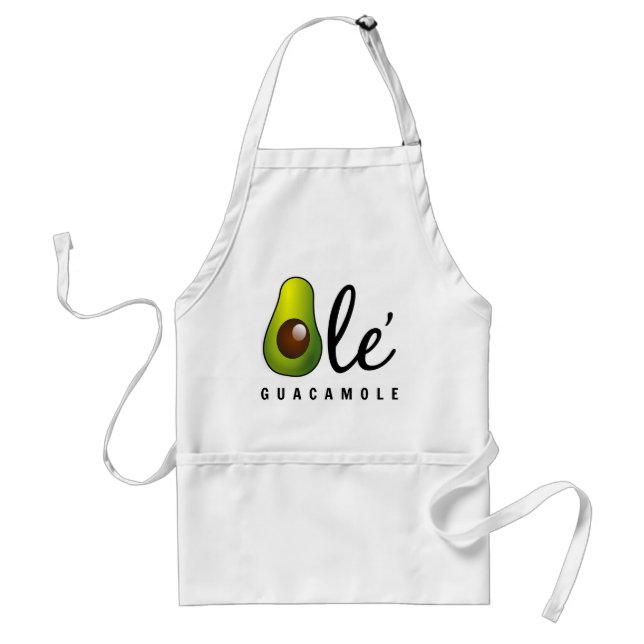 Ole Guacamole Avocado Humour Standard Apron (Front)