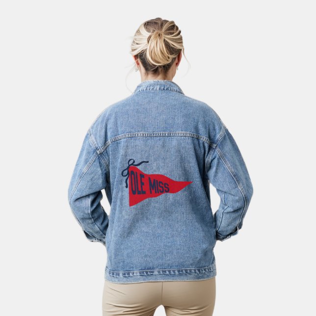 OLE MISS DENIM JACKET (Model)