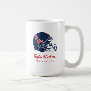 Ole Miss Football Helmet   Dark Blue Coffee Mug