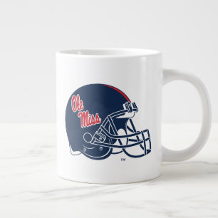 Ole Miss Football Helmet   Dark Blue Large Coffee Mug