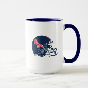 Ole Miss Football Helmet   Dark Blue Mug