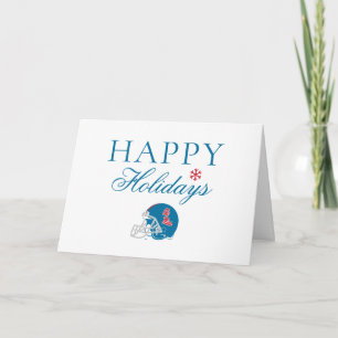 Ole Miss Football Helmet   Light Blue Card