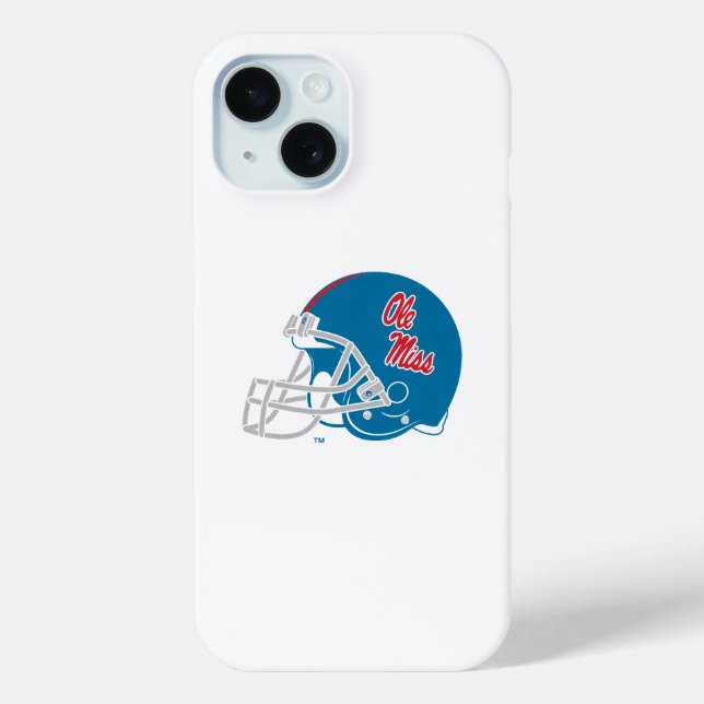Ole Miss Football Helmet | Light Blue Case-Mate iPhone Case (Back)