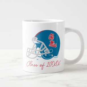 Ole Miss Football Helmet   Light Blue Large Coffee Mug