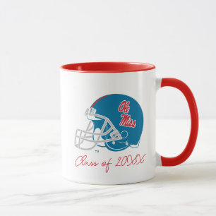 Ole Miss Football Helmet   Light Blue Mug