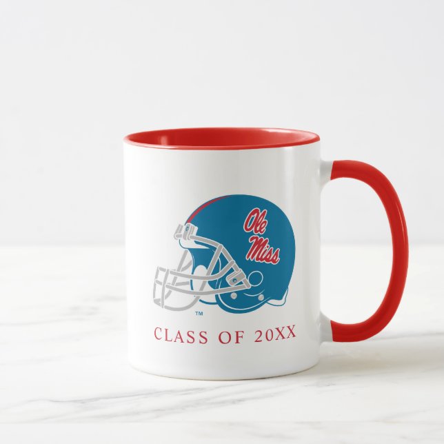 Ole Miss Football Helmet | Light Blue Mug (Right)
