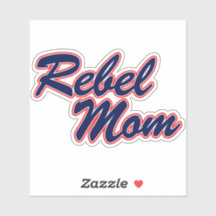 Ole Miss - Rebel Mum Blue Sticker