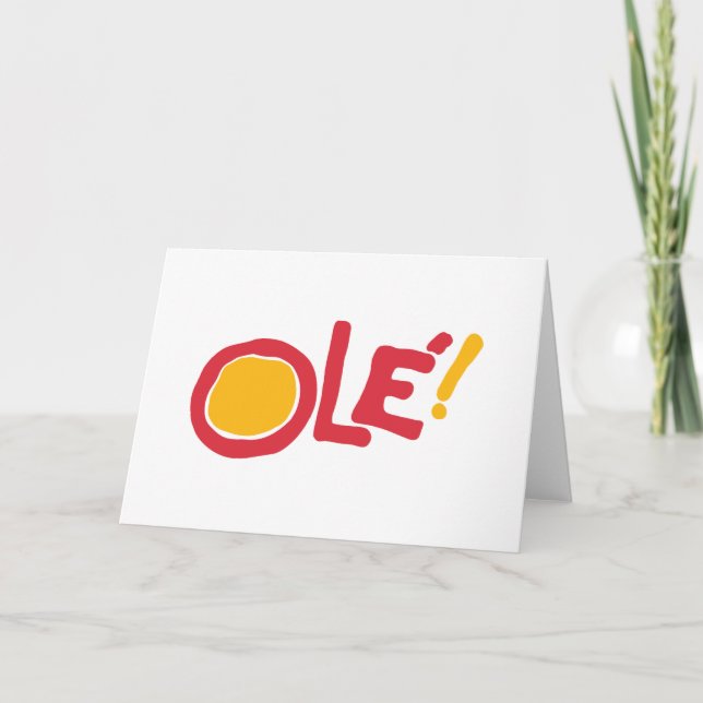 Ole! Thank You Card (Front)