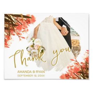 Oleander Flowers Thank you Wedding Photo Print