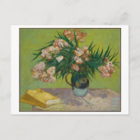 Oleanders by Vincent Van Gogh Floral Postcard