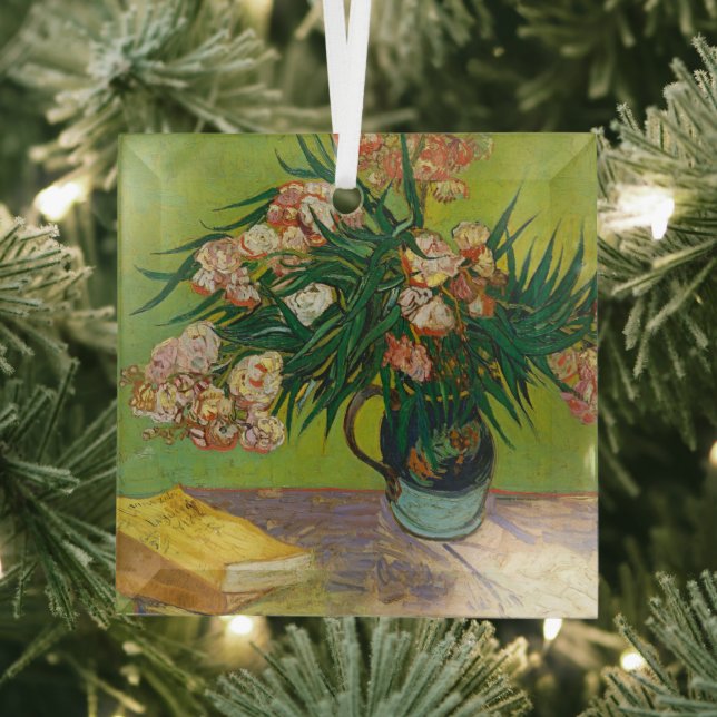 Oleanders, Vincent van Gogh  Glass Tree Decoration (Insitu)