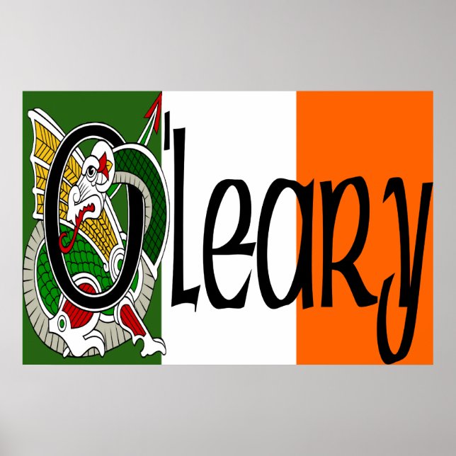 O'Leary Celtic Dragon Print (Front)