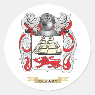 O'Leary Coat of Arms (Family Crest) Classic Round Sticker