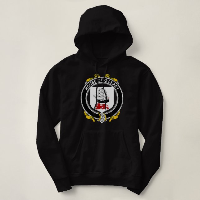 O'Leary Coat of Arms  Family Crest  Hoodie (Design Front)