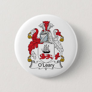 O'Leary Family Crest 6 Cm Round Badge