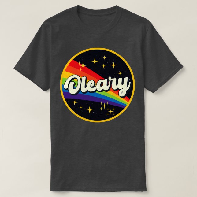 Oleary Rainbow In Space Vintage Style T-Shirt (Design Front)