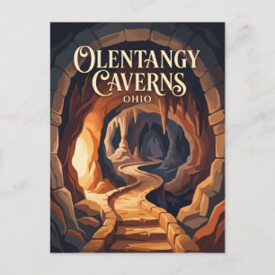 Olentangy Caverns Ohio Postcard