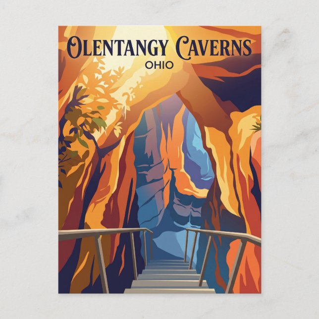Olentangy Caverns USA Postcard (Front)