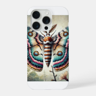 Olethreutid moth in watercolor and ink 130924IREF2 iPhone 15 Pro Case