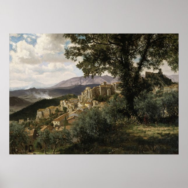 Olevano (1856–57) Albert Bierstadt  Poster (Front)