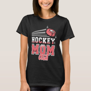 Olga Hockey Mum With Puck Womens T-Shirt