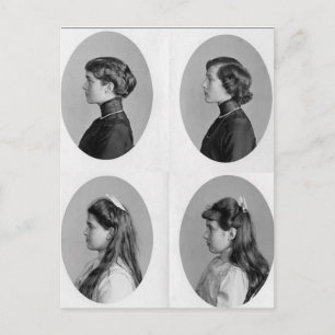 Olga, Tatiana, Marie, Anastasia Romanov of Russia Postcard