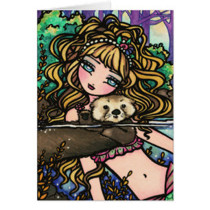 "Oliana's Otter" Fantasy Mermaid Sea Otter Fairy