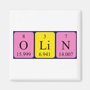 Olin periodic table name magnet
