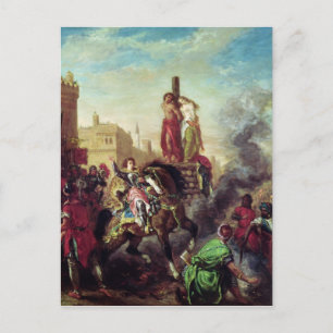 Olinda and Sophronia on the Pyre Postcard